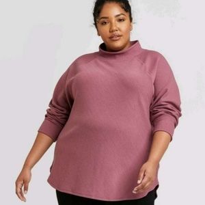 NWOT AVA & VIV 3X MAUVE SWEATER